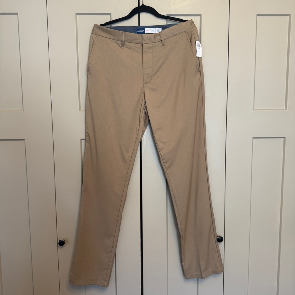 NWT Old Navy Khaki Straight Fit Dress Pants Men’s 34x34
